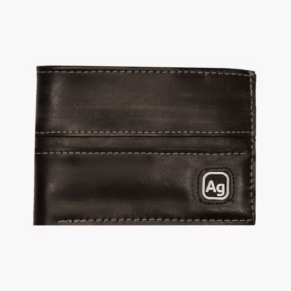 Alchemy Goods Recycled Franklin Wallet - Black/Silver